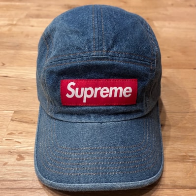 Supreme Washed Chino Twill Camp Cap "Denim"(22FW)