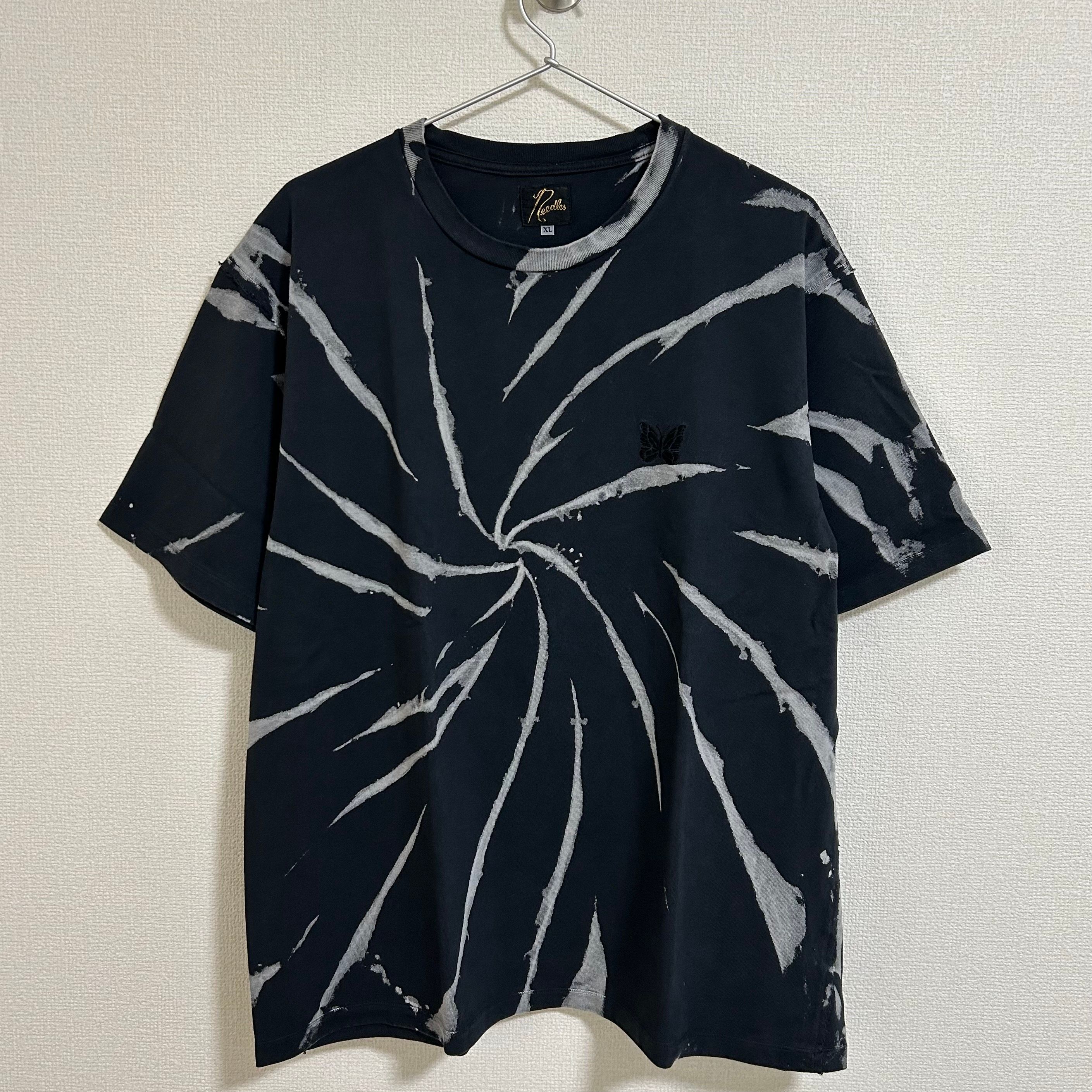 ニードルズ x ステュディオス 別注 タイダイ S/S Tシャツ "ブラック"