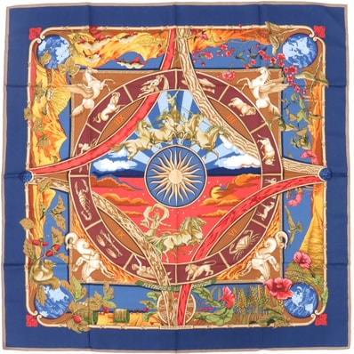 エルメス カレ90 RYTHMES DU MONDE 世界のリズ