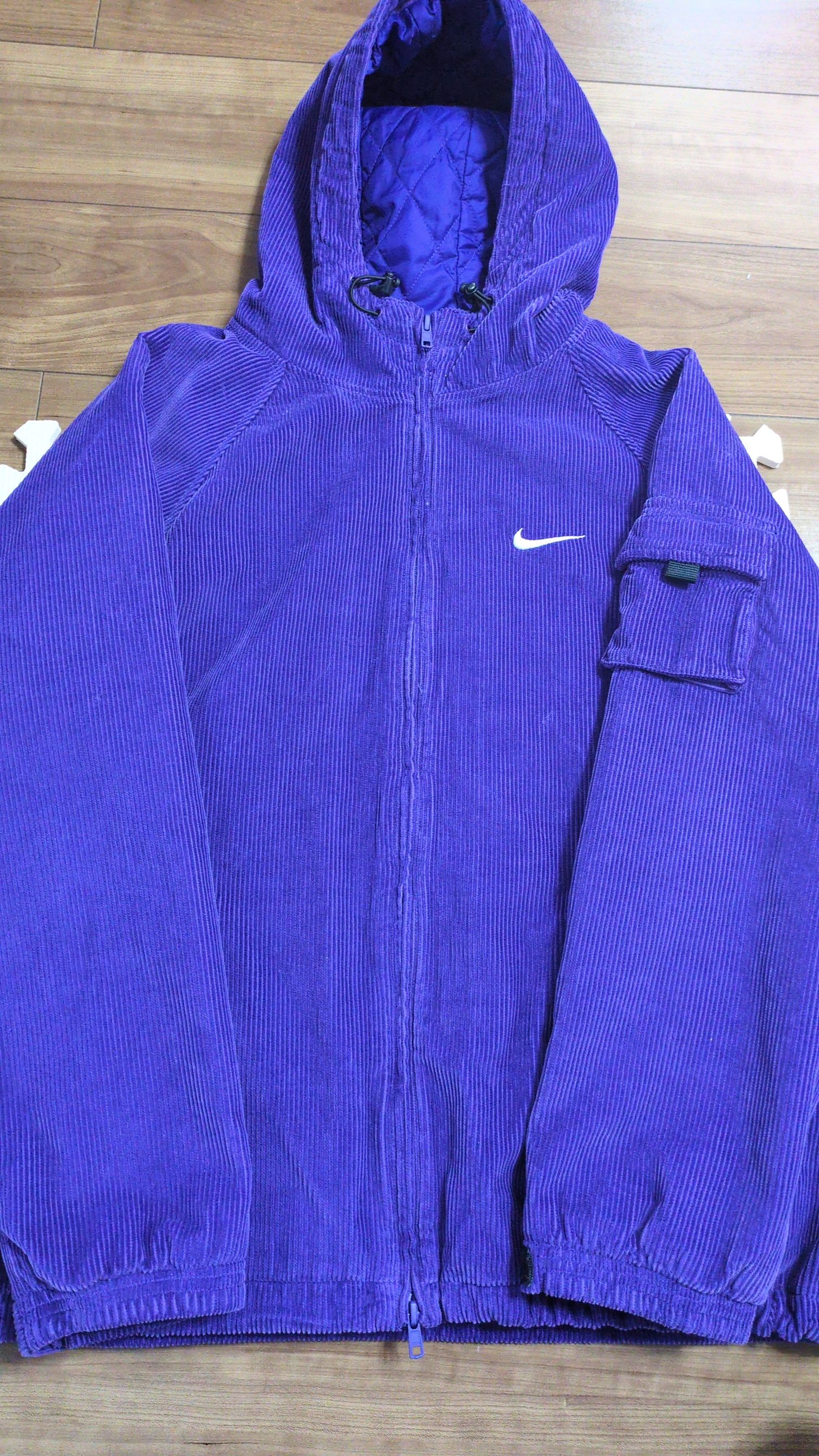 Supreme / Nike Arc Corduroy Hooded Jacket "Purple"