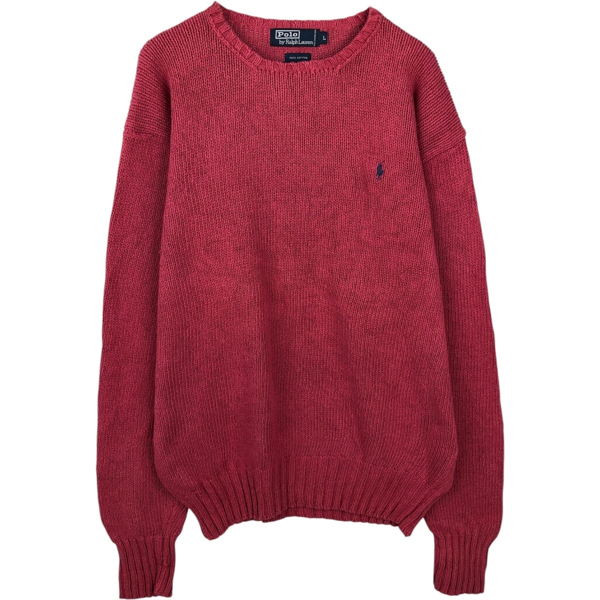 古着 ラルフローレン Ralph Lauren POLO by Ralph Lauren コットンニットセーター メンズL相当/eaa637172