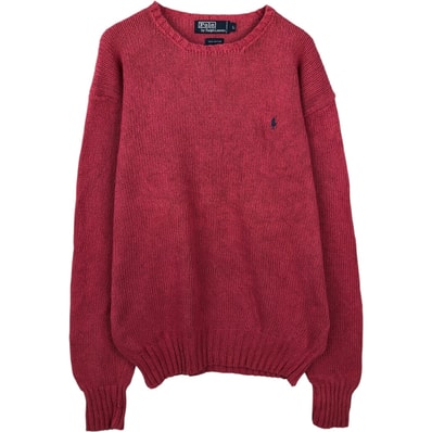 古着 ラルフローレン Ralph Lauren POLO by Ralph Lauren コットンニットセーター メンズL相当/eaa637172