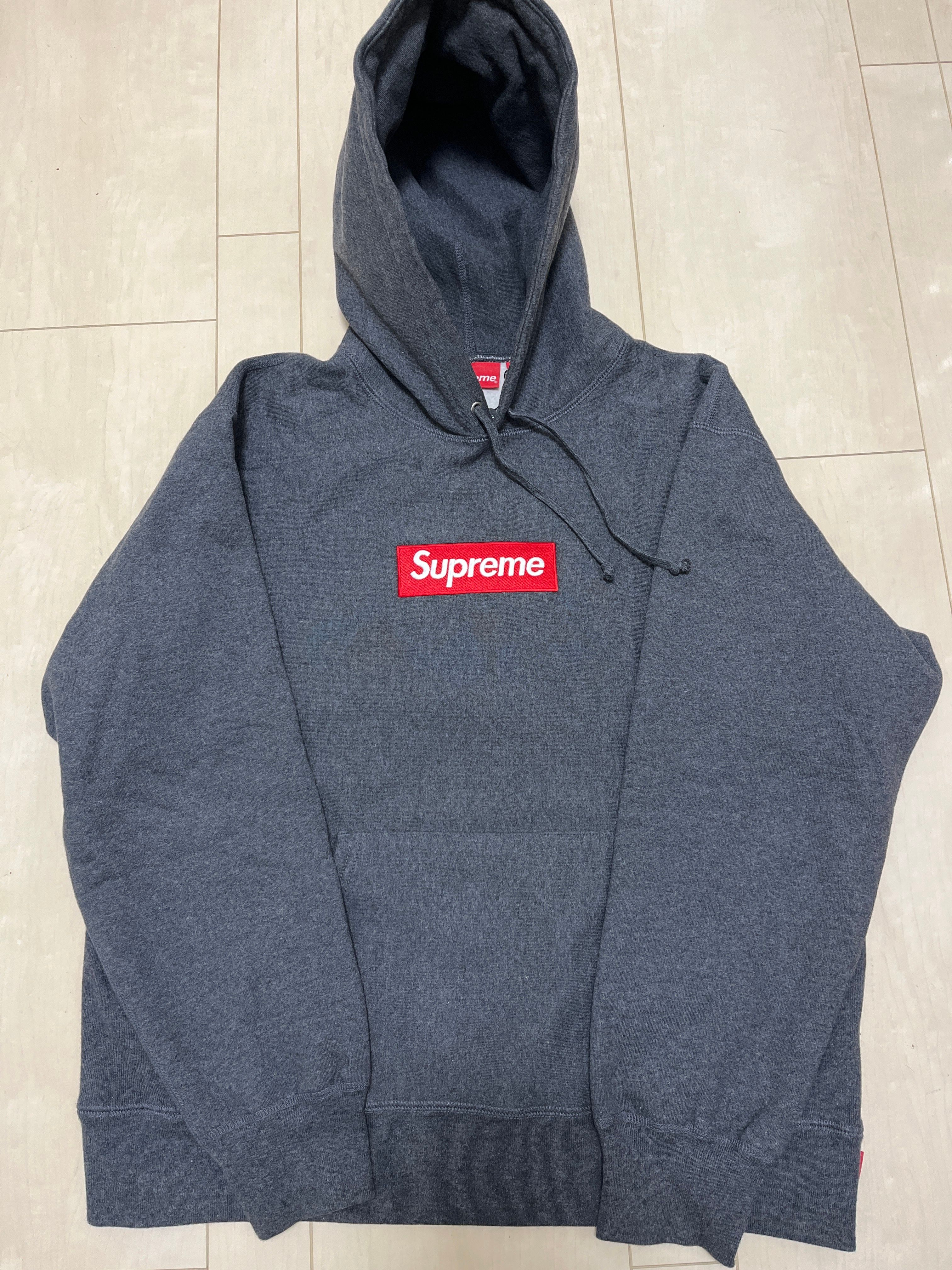 Supreme Box Logo Hooded Sweatshirt "Charcoal" (21FW)