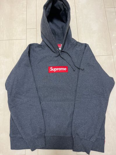 Supreme Box Logo Hooded Sweatshirt "Charcoal" (21FW)