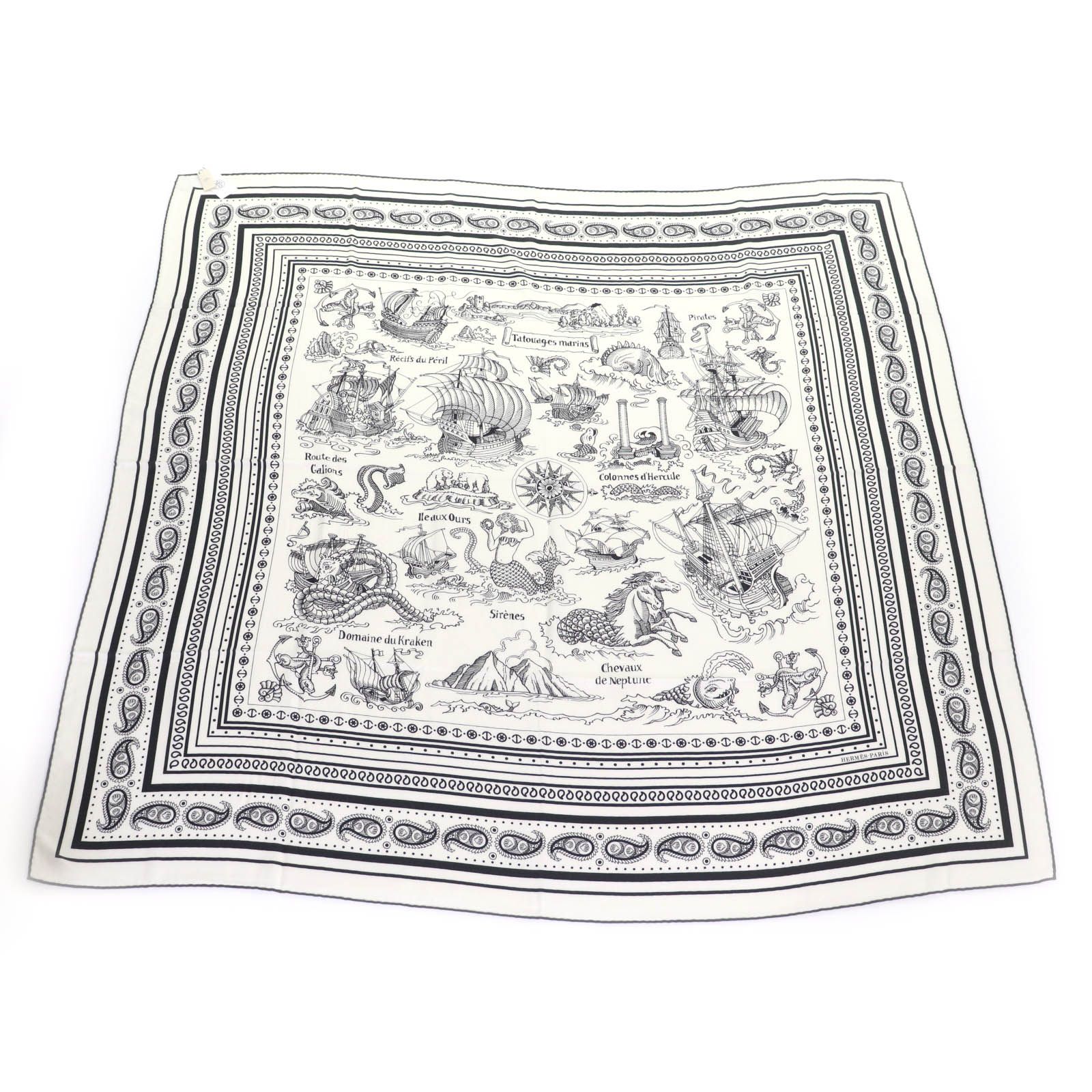 エルメス ストール Tatouages Marins Bandana