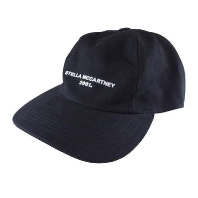 Stella McCartney ステラマッカートニー キャップ ロゴ刺繍 キャンバス 5パネル キャップ ブラック系 59【美品】【中古】
