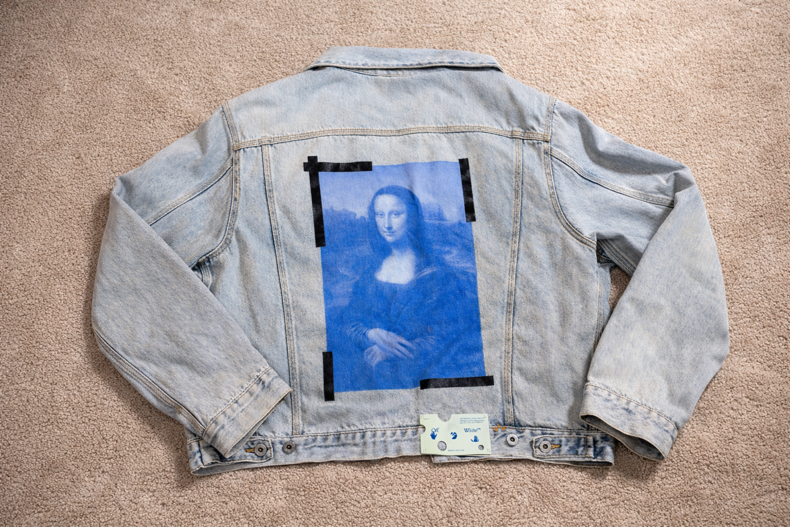 Off-White Monalisa Denim Jacket "Bleach Black"