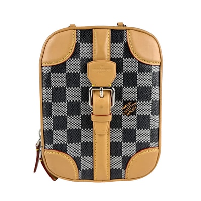 ルイ ヴィトン LOUIS VUITTON ショルダーバッグ ハンドバッグ ダミエ ヴァリゼット ヴェルティカル PVC ブラック/ホワイト シルバー ユニセックス N60273【中古】 z6999