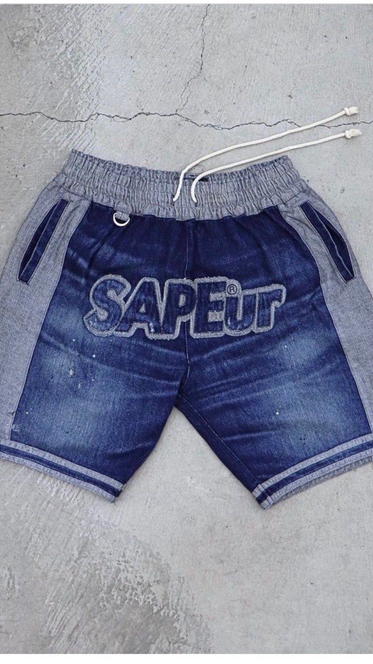 SAPEur MADE in JAPAN DENIM series BASKET SHORTS "Denim"