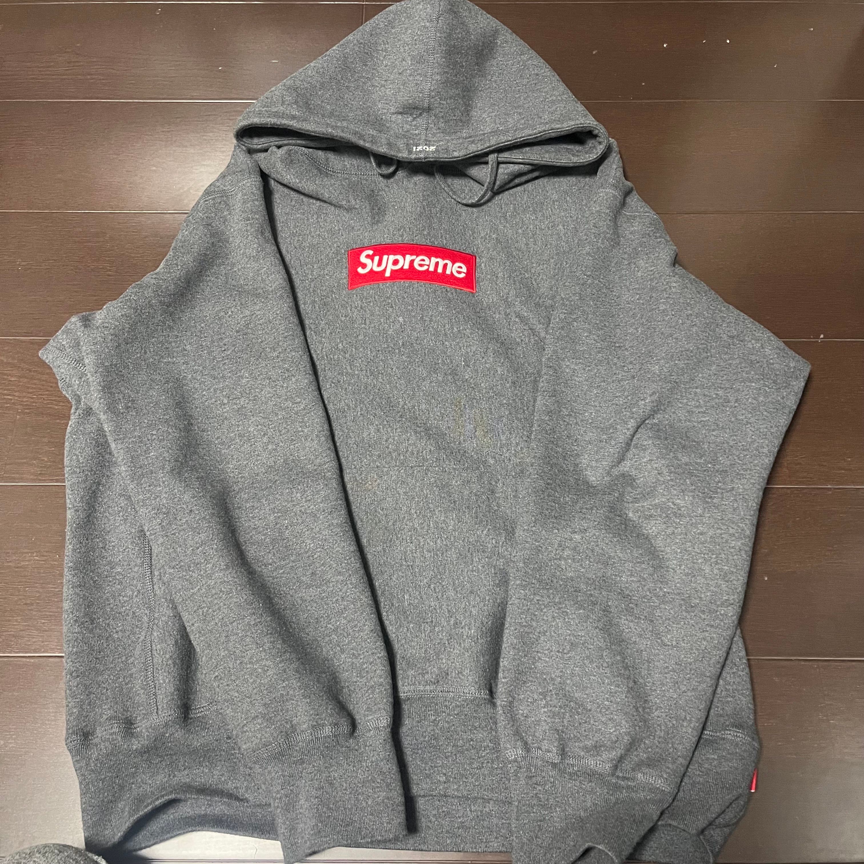 Supreme Box Logo Hooded Sweatshirt "Charcoal" (21FW)