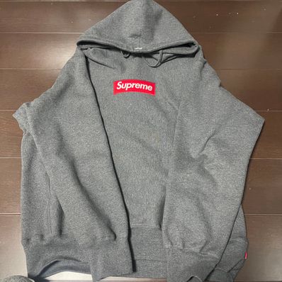 Supreme Box Logo Hooded Sweatshirt "Charcoal" (21FW)