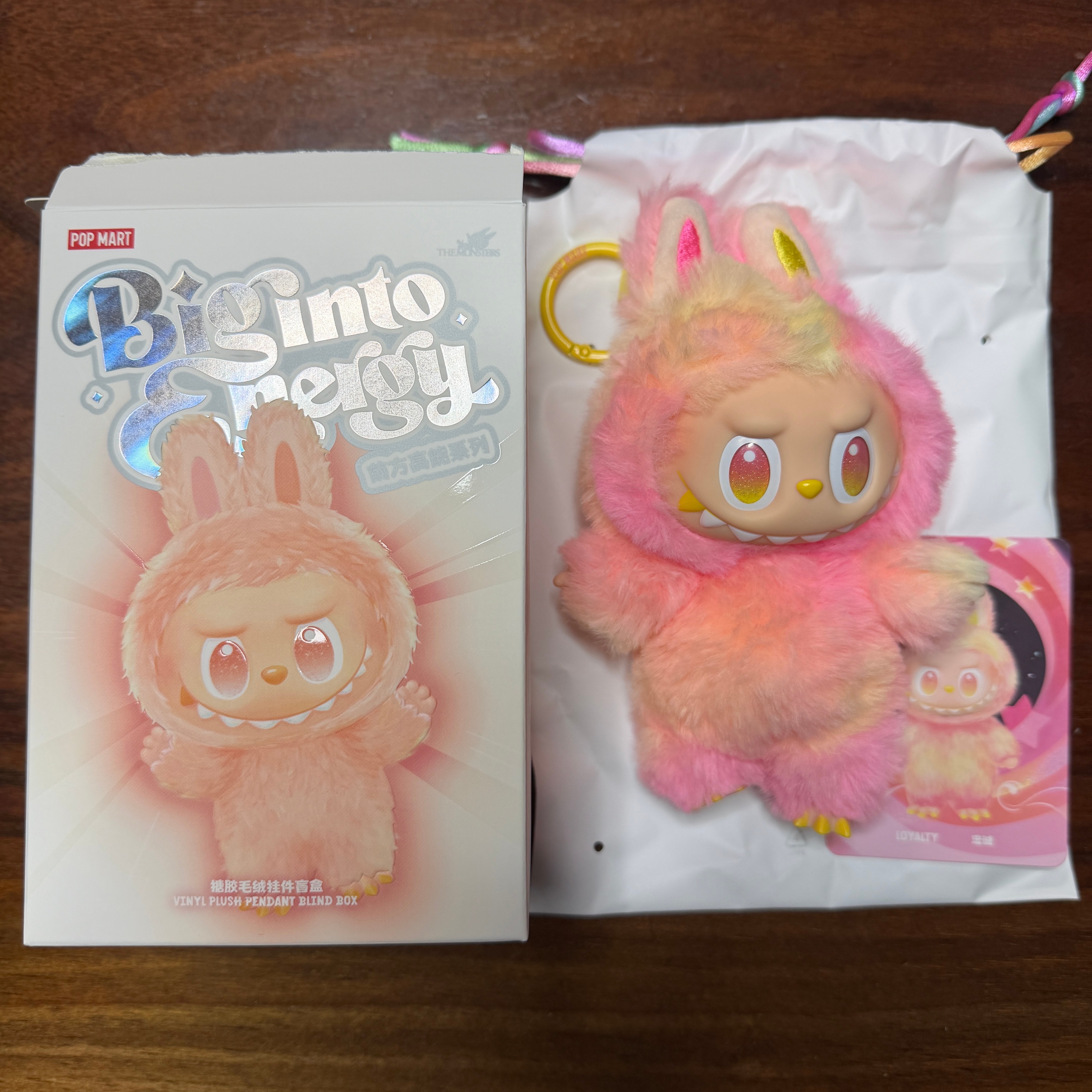 POP MART THE MONSTERS (LABUBU) Big into Energy Series Plush Pendant LOYALTY