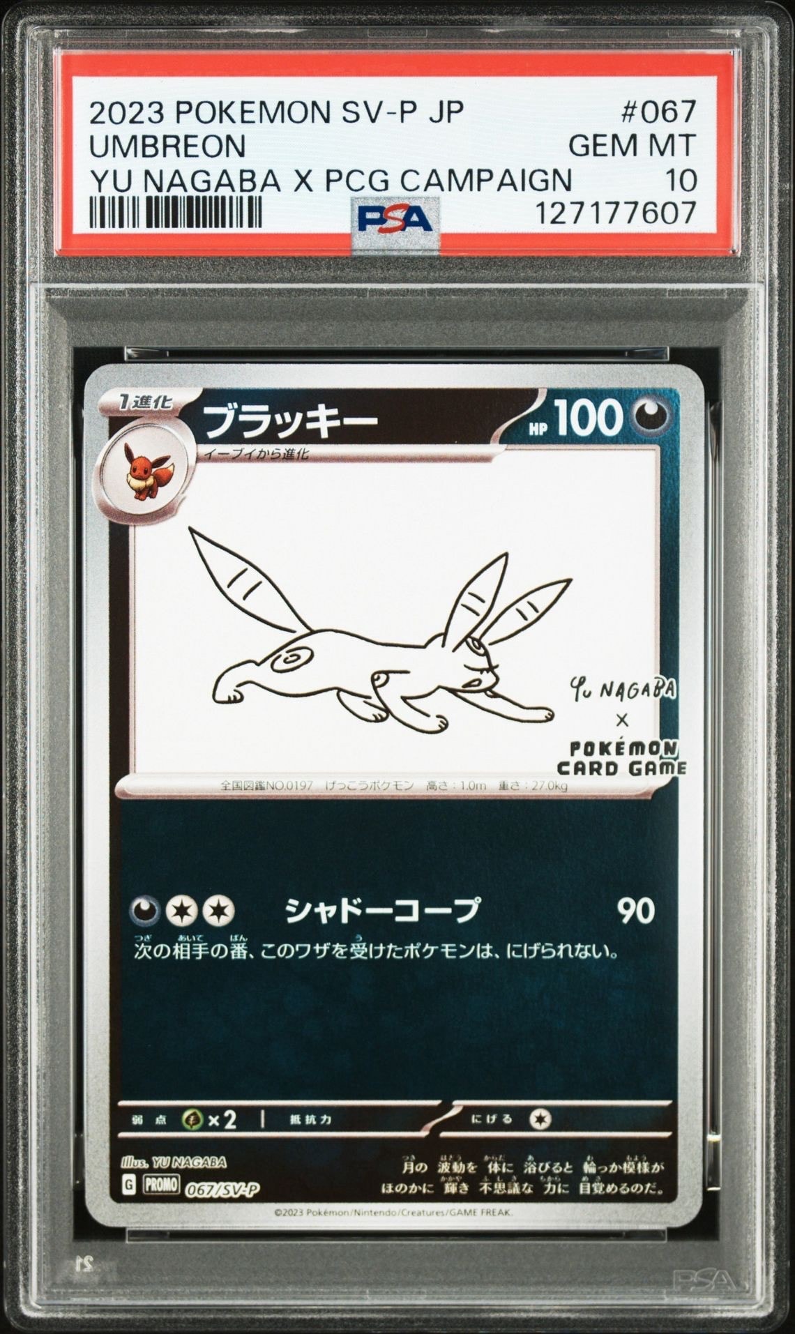 ブラッキー: プロモ (ナガバブラッキー) [SV-P 067](「YU NAGABA×ポケモンカードゲーム」プロモーションカード「SV-P」)