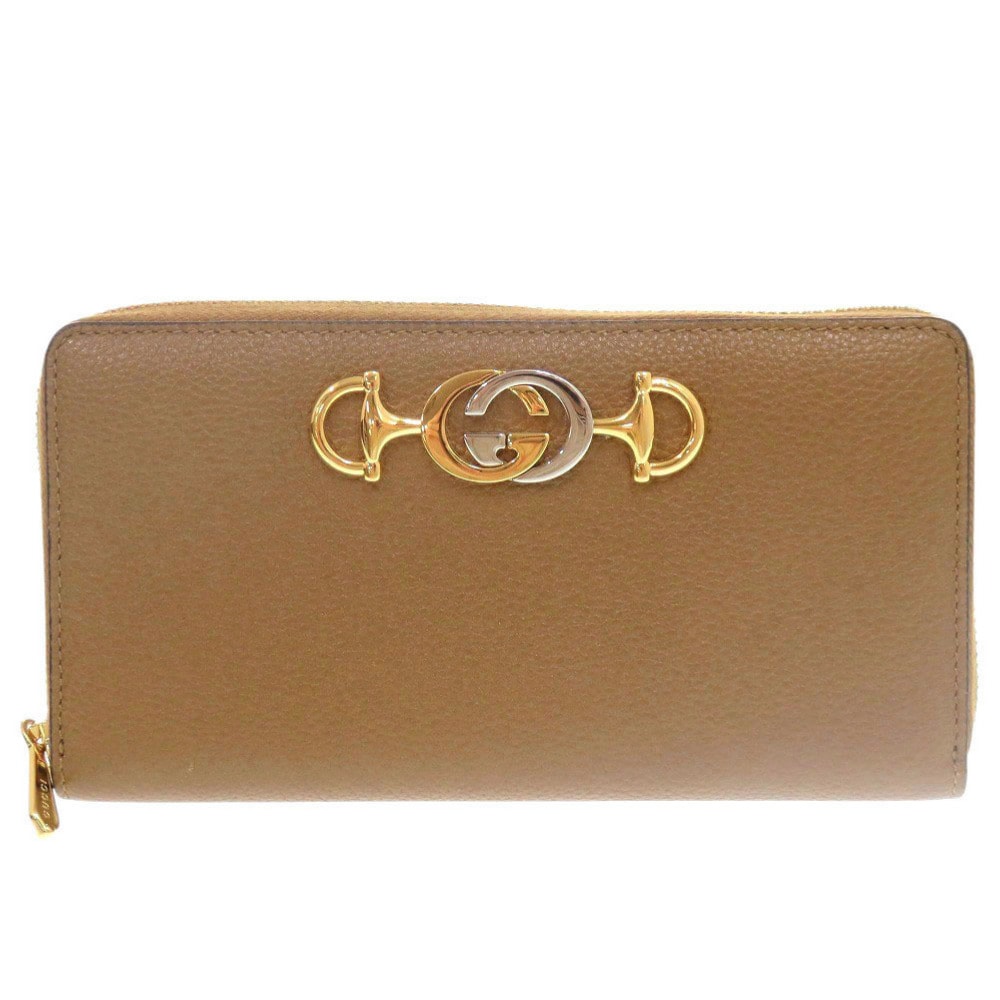 グッチ  ズゥミ 570661 ラウンドファスナー レザー  ブラ