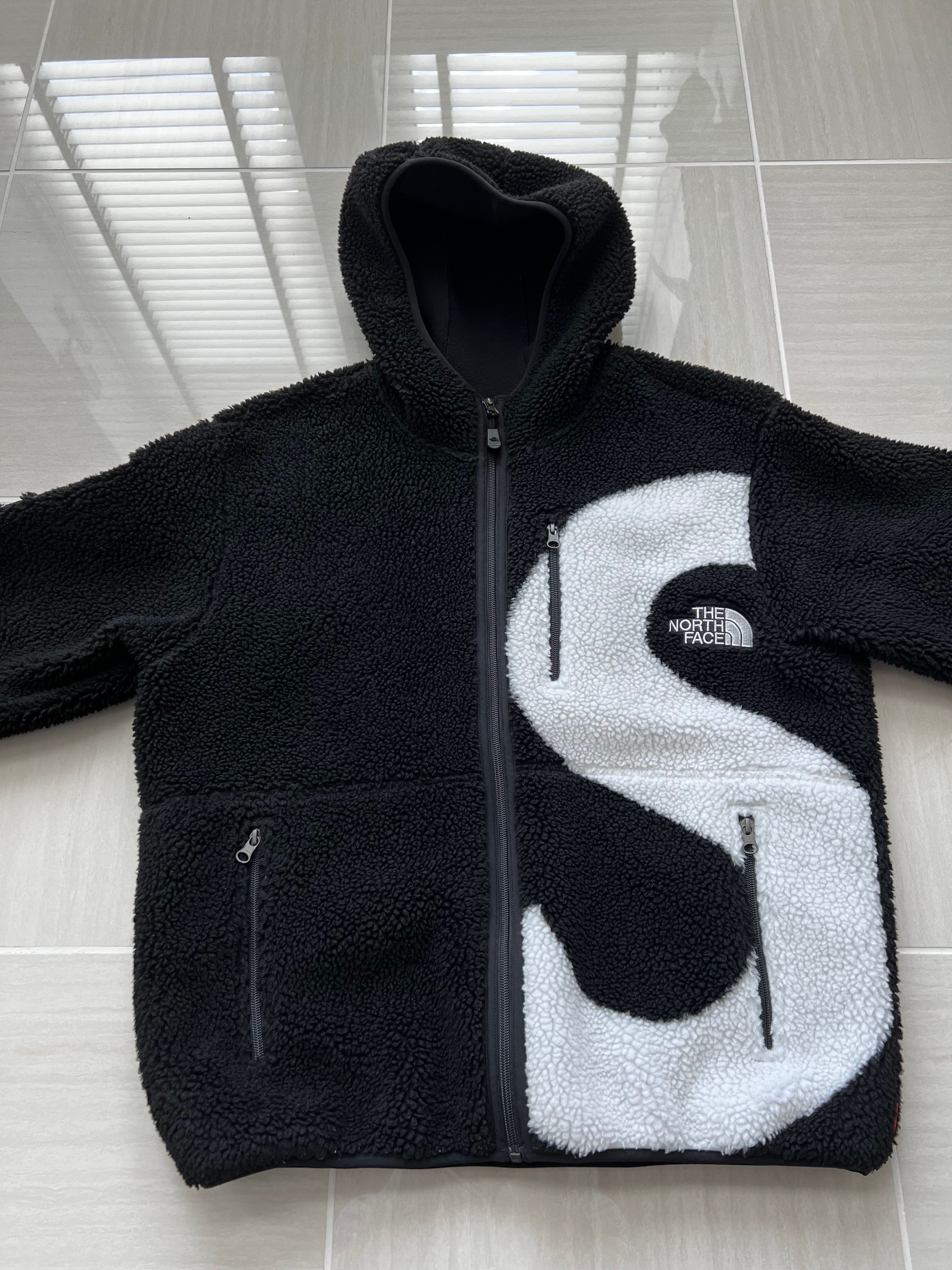 Supreme x The North Face S Logo Hooded Fleece Jacket "Black"