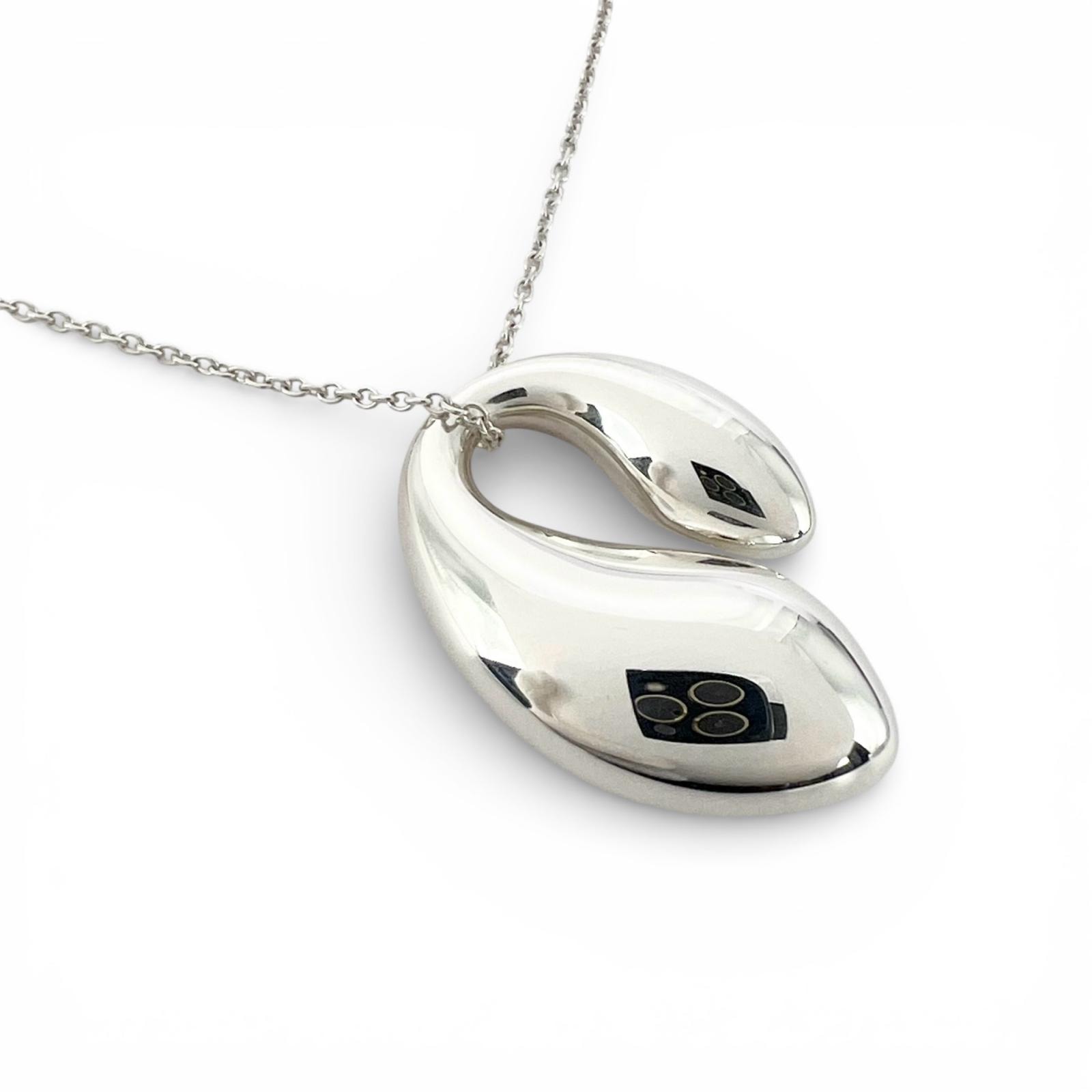 TIFFANY&Co. ティファニー エルサ・ペレッティ ネックレス シルバー925 シルバー レディース ダブルティアドロップ【中古】