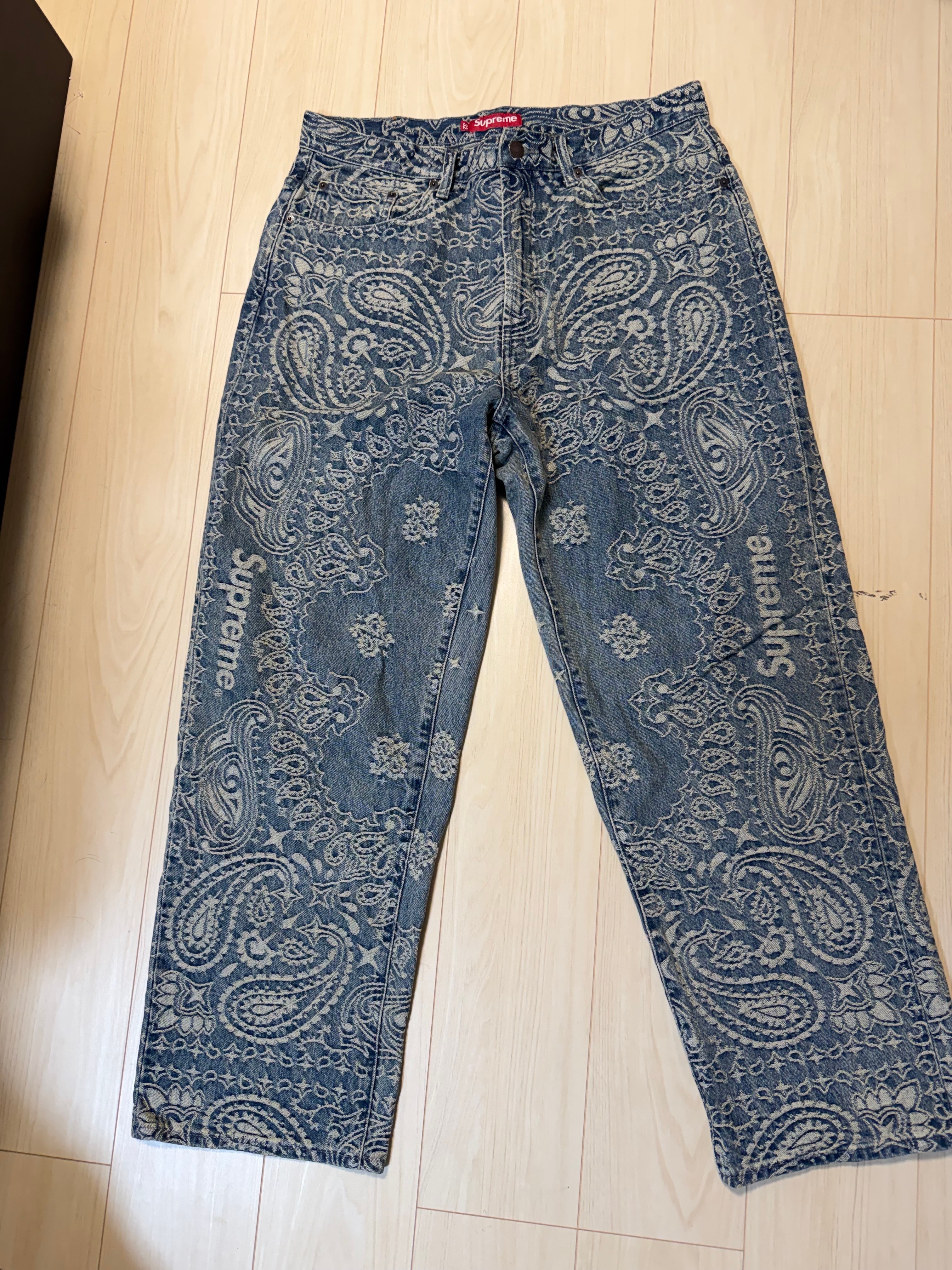Supreme Bandana Jacquard Baggy Jean "Blue"