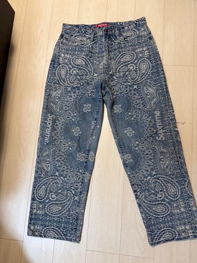 Supreme Bandana Jacquard Baggy Jean "Blue"