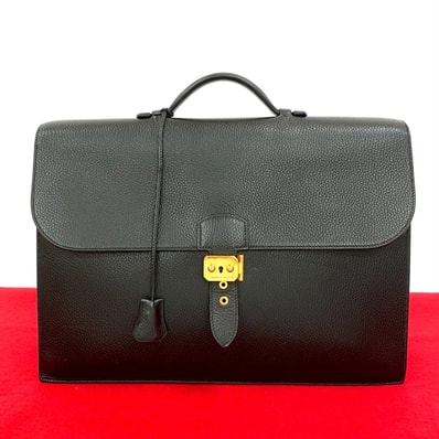 HERMES エルメス サック アデペッシュ41 アルデンヌ ビジネスバッグ ブラック
43033