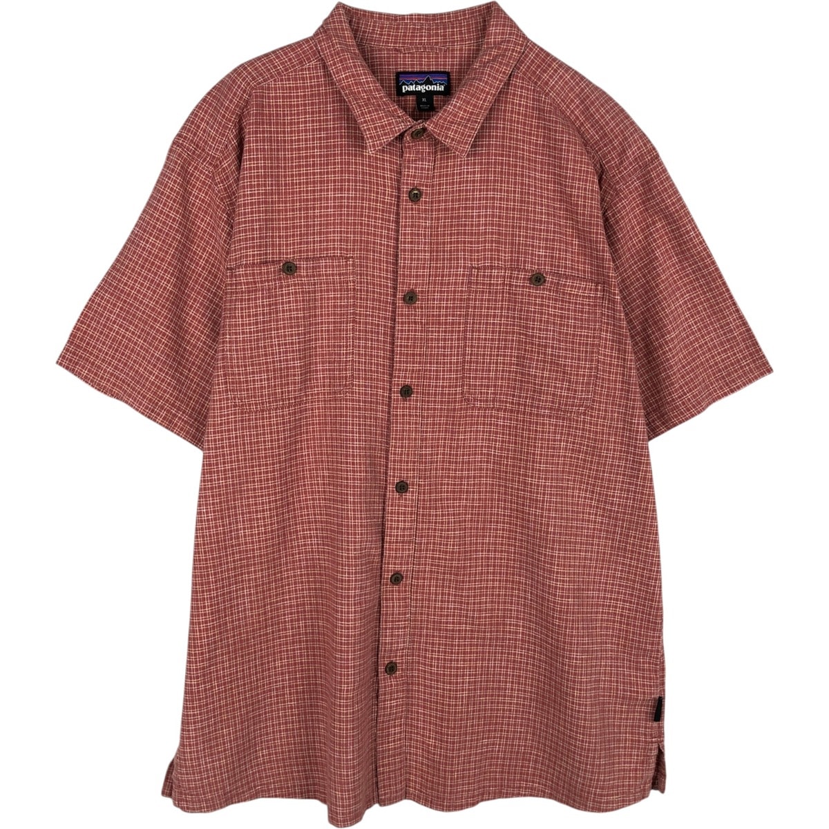 古着 パタゴニア Patagonia バックステップシャツ 53139SP20 チェック柄 半袖 コットン×ヘンプシャツ ボックスシャツ メンズXL相当/eaa632792