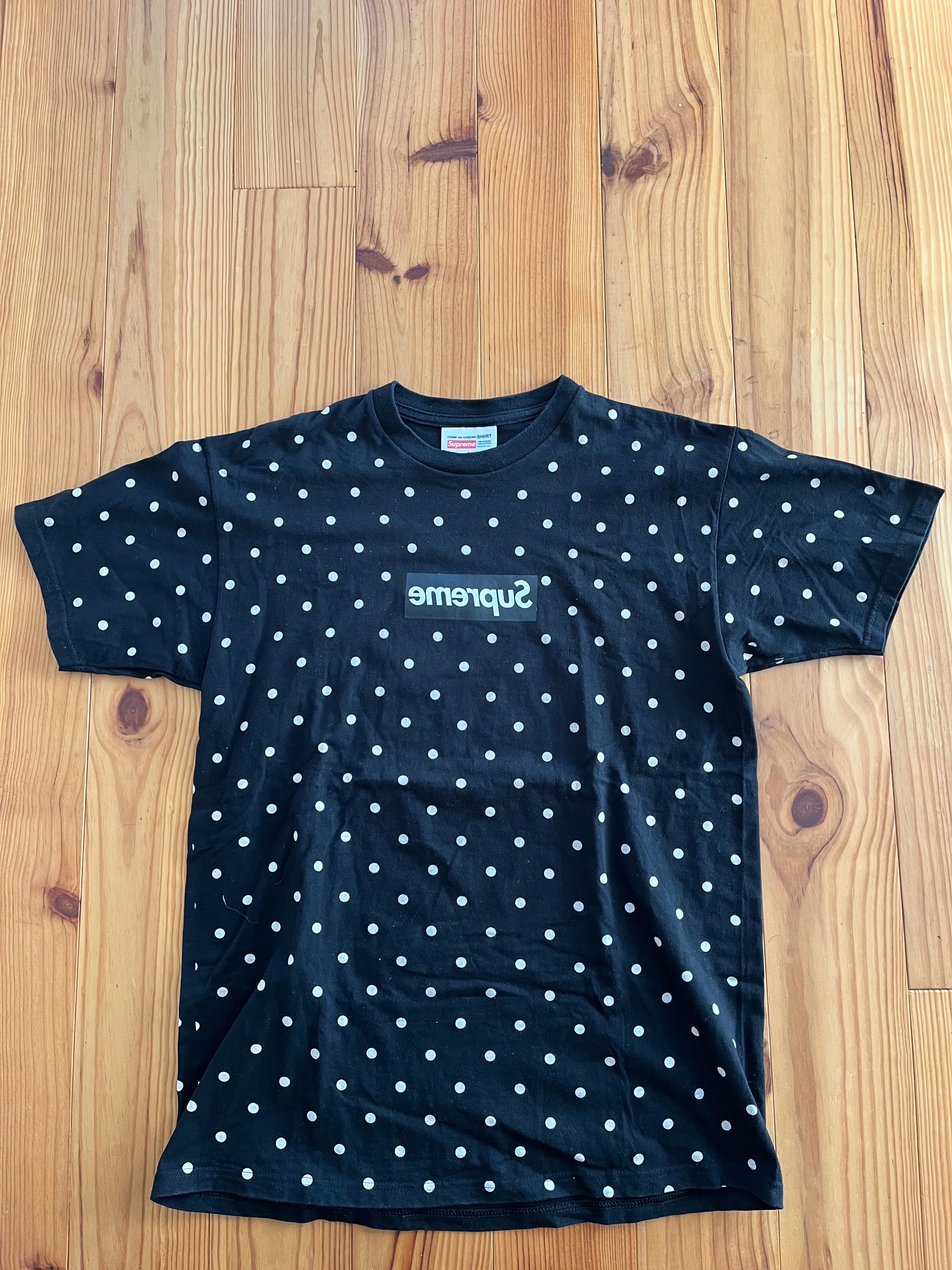 Supreme COMME des GARCONS SHIRT Polka Dot Tee "Black"