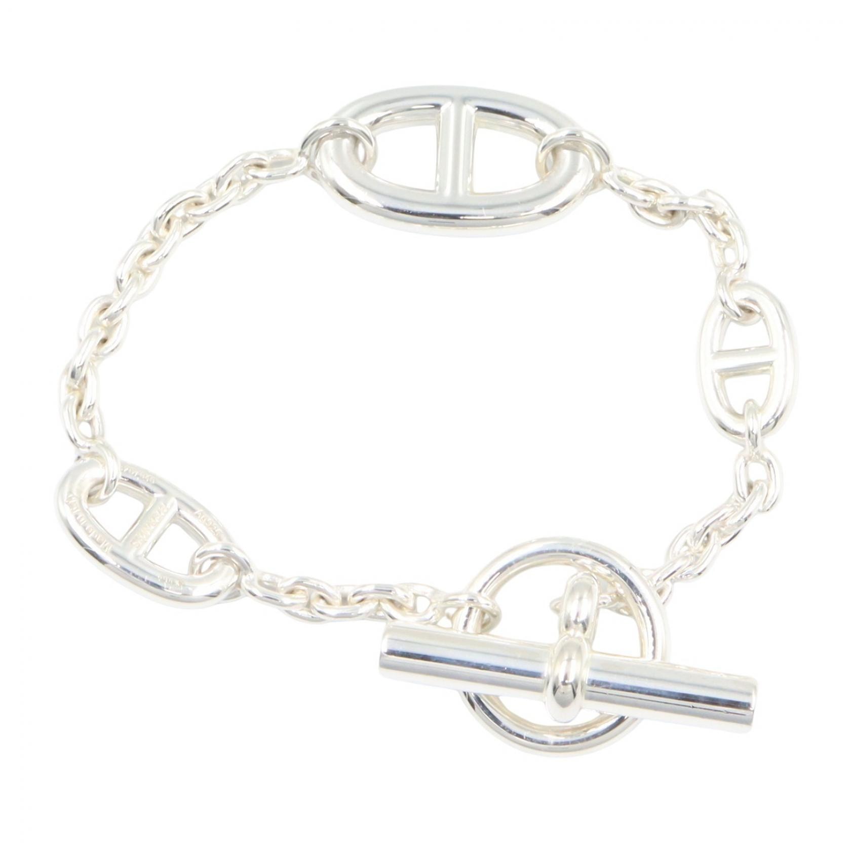 エルメス HERMES シェーヌダンクル ファランドール ブレスレット ブレスレット アクセサリー シルバー925 レディース シルバー系 431408 【中古】