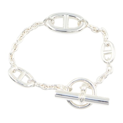 エルメス HERMES シェーヌダンクル ファランドール ブレスレット ブレスレット アクセサリー シルバー925 レディース シルバー系 431408 【中古】
