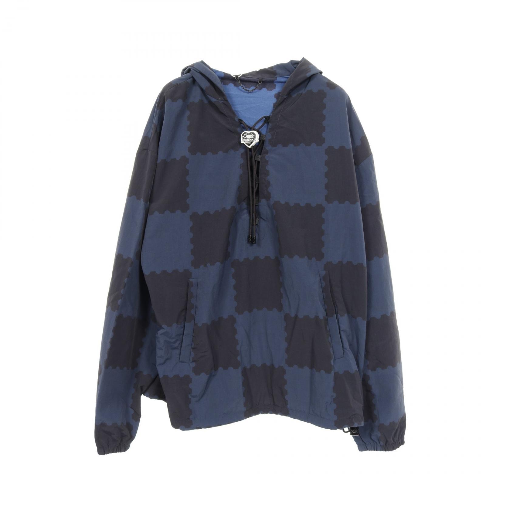 ルイ・ヴィトン LOUIS VUITTON ジャイアントダミエレース ブルゾン 衣料品 アウター ナイロン メンズ ネイビー系 / ブラック系 HMB22WJ15 【中古】