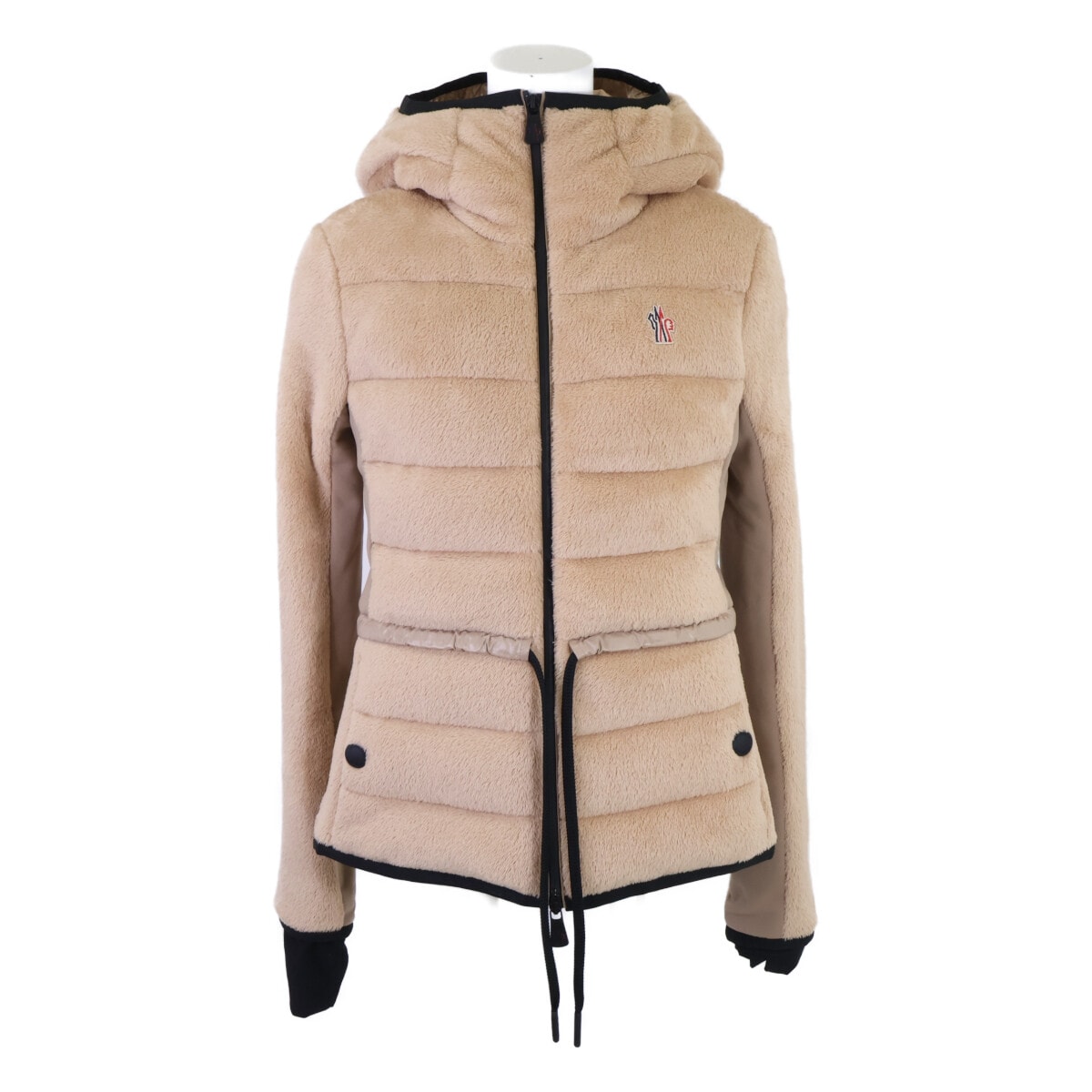 モンクレール GRENOBLE グルノーブル【新品同様/24年製】J20988G00024 MAGLIA CARDIGAN ファーフリース フーディダウンジャケット M