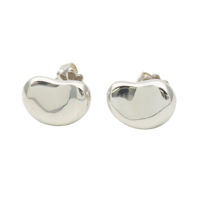 【中古】 ティファニー ピアス ビーン シルバー925 約2.5g シルバー エルサペレッティ アクセサリー レディース 女性 TIFFANY&Co.