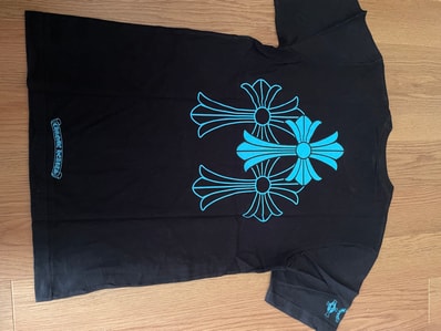 Chrome Hearts 3 Cemetery Cross Logo S/S T-Shirt "Black"