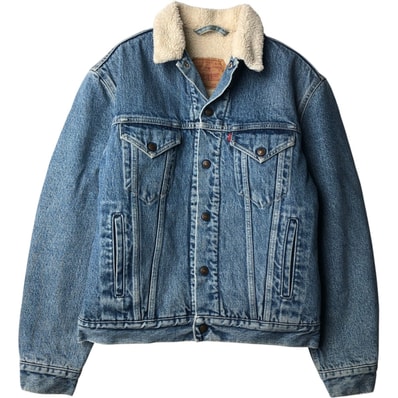 古着 90年代 リーバイス Levi's 70603-0215 ユーロモデル デニムボアジャケット イタリア製 メンズL相当 ヴィンテージ/eaa645716