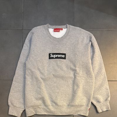 Supreme Box Logo Crewneck "Heather Grey" (22FW)