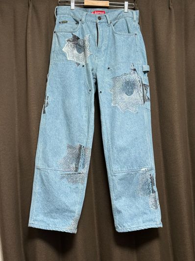 Supreme Nate Lowman Double Knee Painter Pant "Denim"