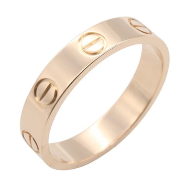 カルティエ CARTIER ミニラブリング リング・指輪 ジュエリー K18PG(ピンクゴールド) レディース ゴールド系 【中古】