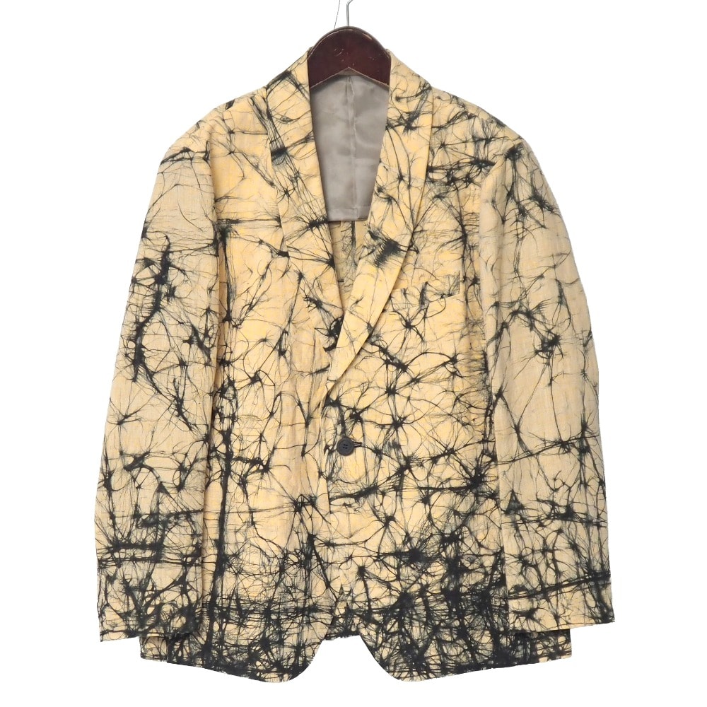 ISSEY MIYAKE MEN イッセイミヤケ メン ROUKETSU ろうけつ染め テーラードジャケット サイズ2 1B ブレザー ブランド古着【中古】20251222/RA6875