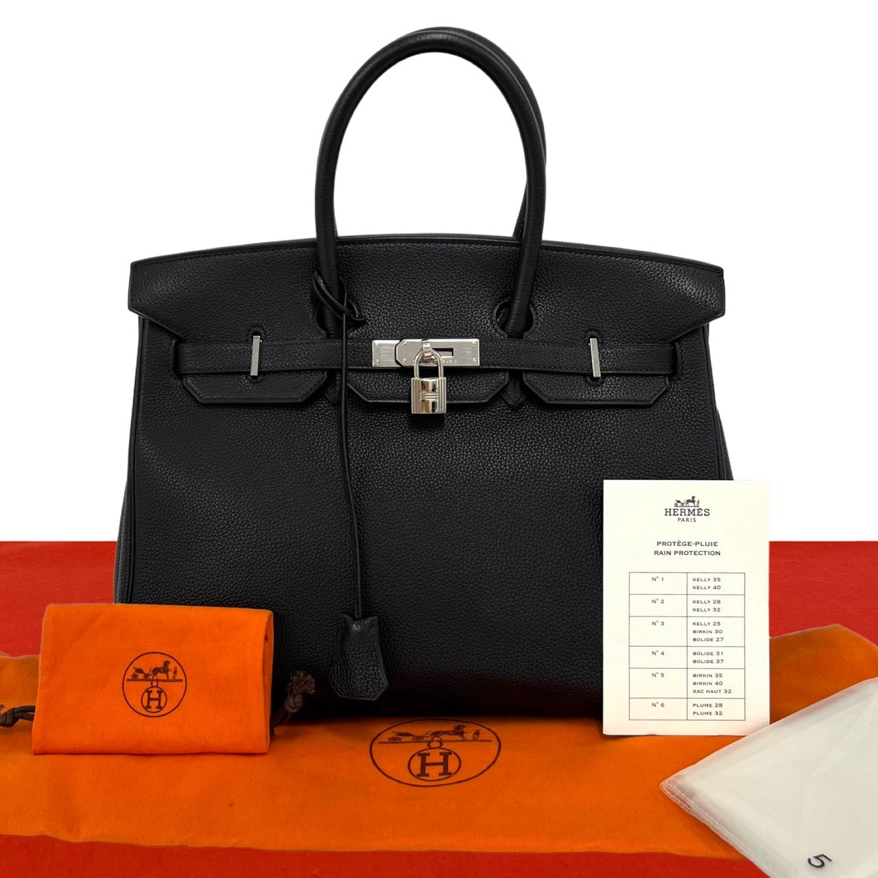 HERMES エルメス バーキン 35 トゴ ハンドバッグ ブラック
347-1