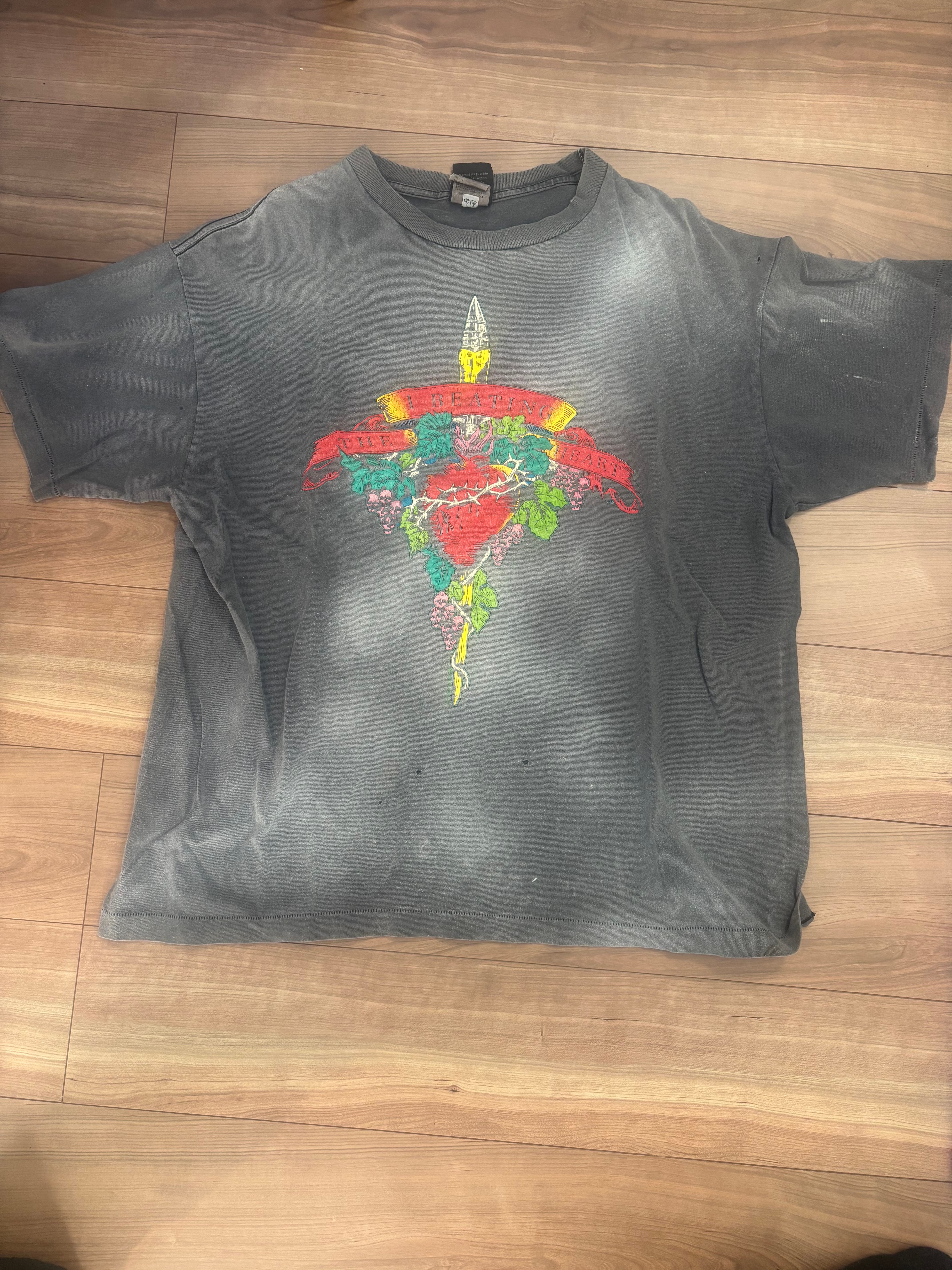 SAINT Mxxxxxx 24SS x LASTMAN Beating Short Sleeve T-Shirt "Black"