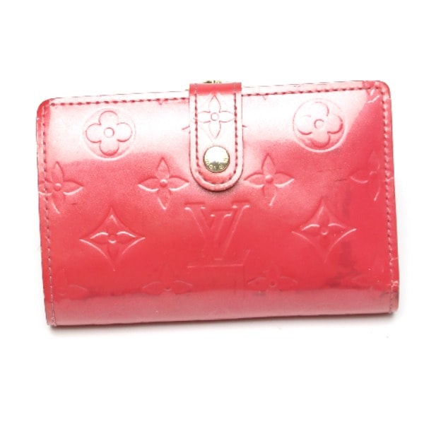 ルイヴィトン LOUIS VUITTON カード用ポケット付 M9141F ヴェルニ がま口財布 二つ折り財布