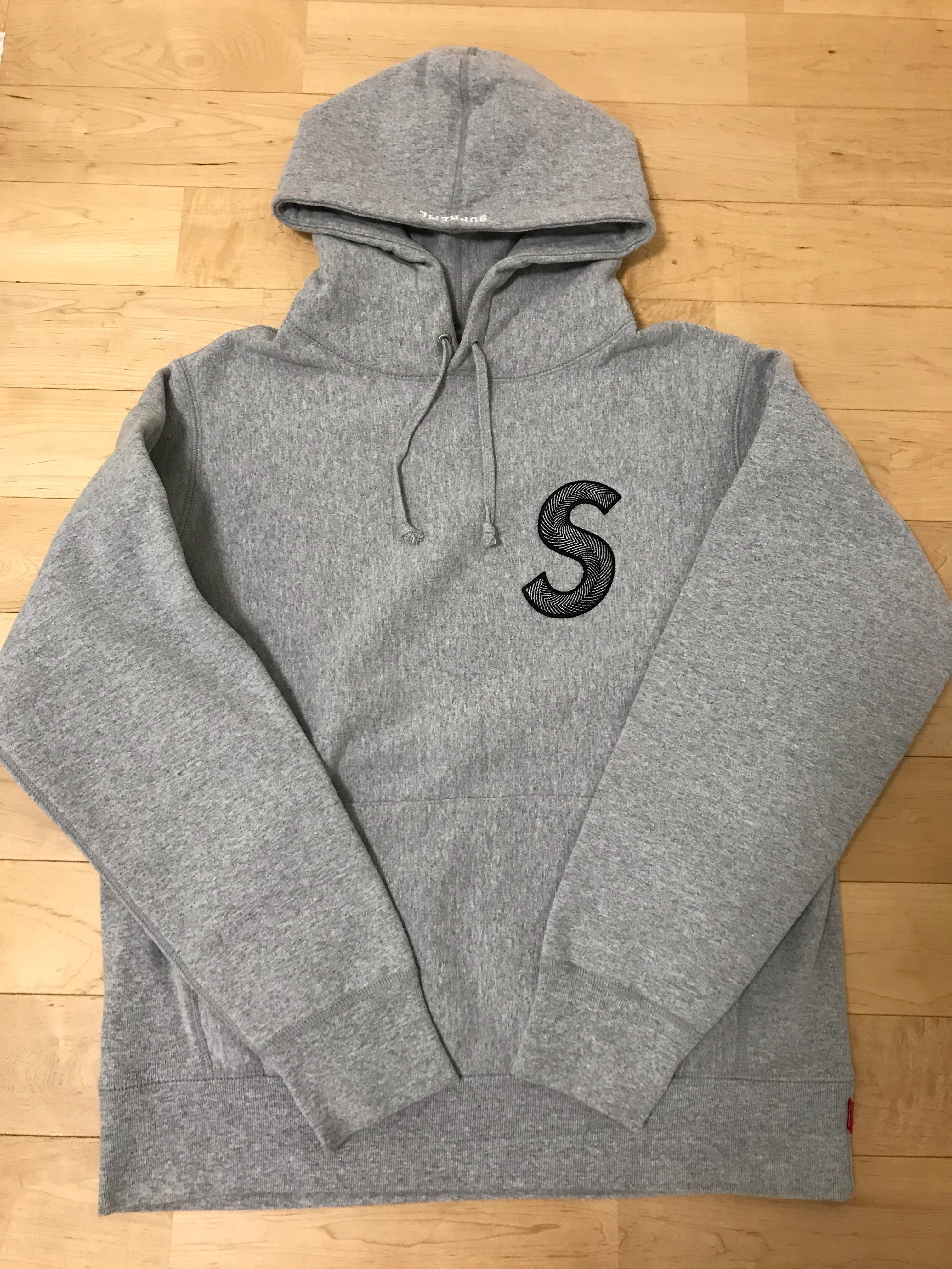 Supreme S Logo Hooded Sweatshirt "Grey" (20SS)