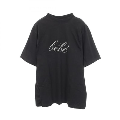 バレンシアガ BALENCIAGA ラインストーン 半袖Tシャツ 衣料品 トップス コットン メンズ レディース ブラック系 【中古】
