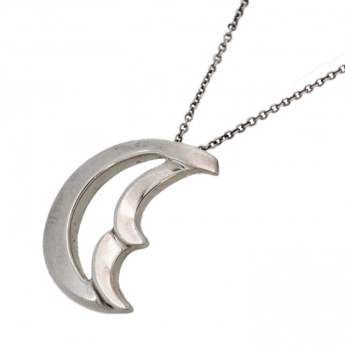 ★SALE【6jcb0341-k】ティファニー ネックレス クレセントムーン シルバー925【中古】レディース