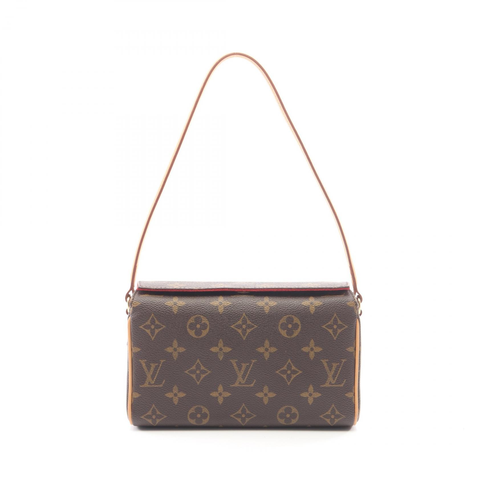 ルイ・ヴィトン LOUIS VUITTON レシタル モノグラム ハンドバッグ バッグ PVCコーティングキャンバス レザー レディース ブラウン系 M51900 【中古】