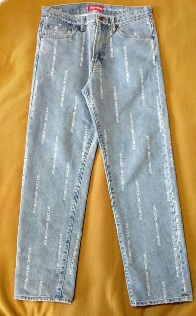 Supreme x HYSTERIC GLAMOUR Snake Double Knee Denim Painter Pant "Blue"