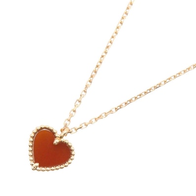 ヴァンクリーフ&アーペル Van Cleef & Arpels スウィート ハート カーネリアン ネックレス ネックレス ジュエリー K18PG(ピンクゴールド) カーネリアン レディース ゴールド系 / レッド系 VCARN59N00 【中古】
