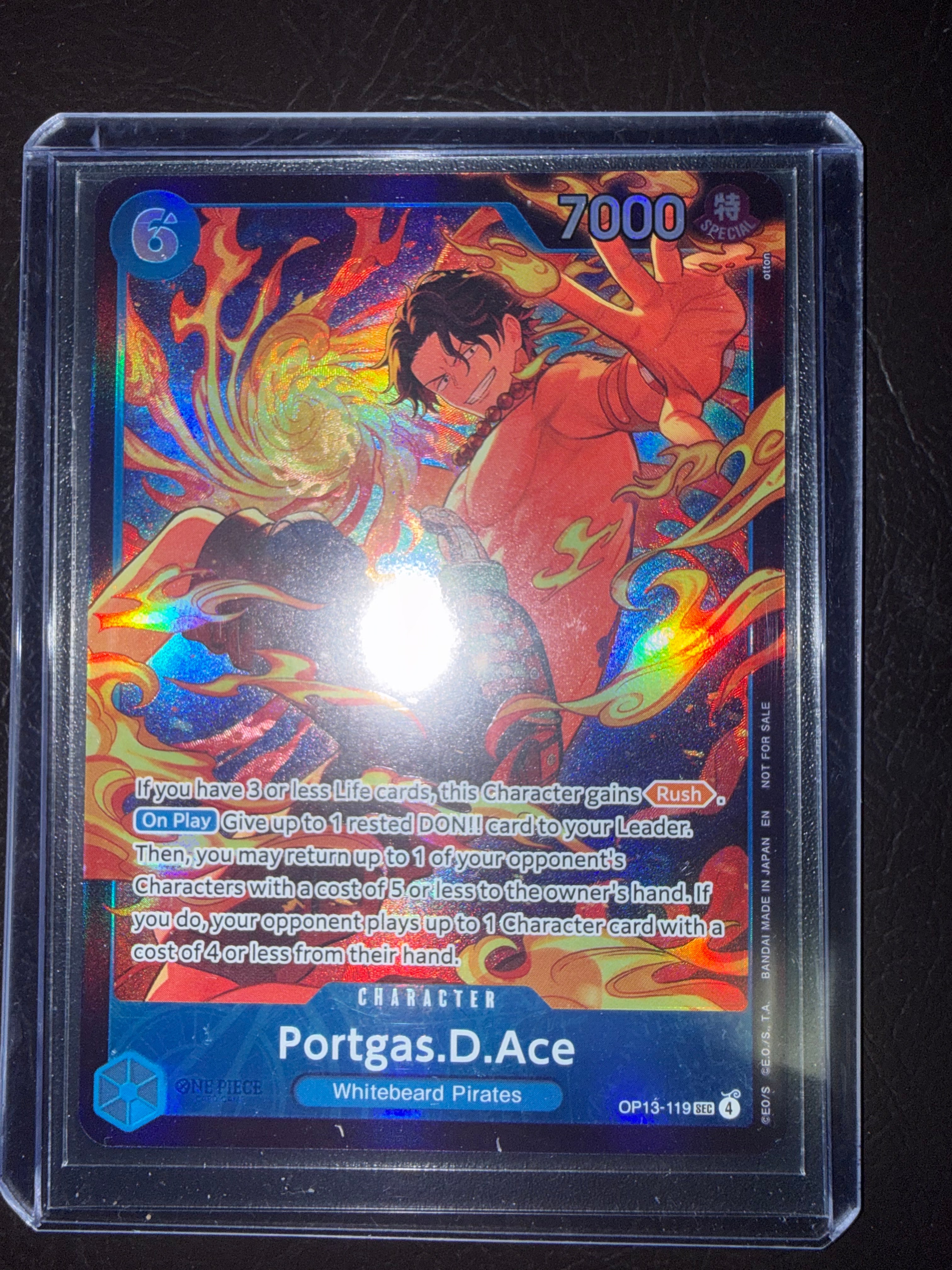 ポートガス・D・エース SEC :優勝記念品 [OP13-119]【英語版】(プロモーションカード「ストアトレジャーカップ 2026年3月」)
