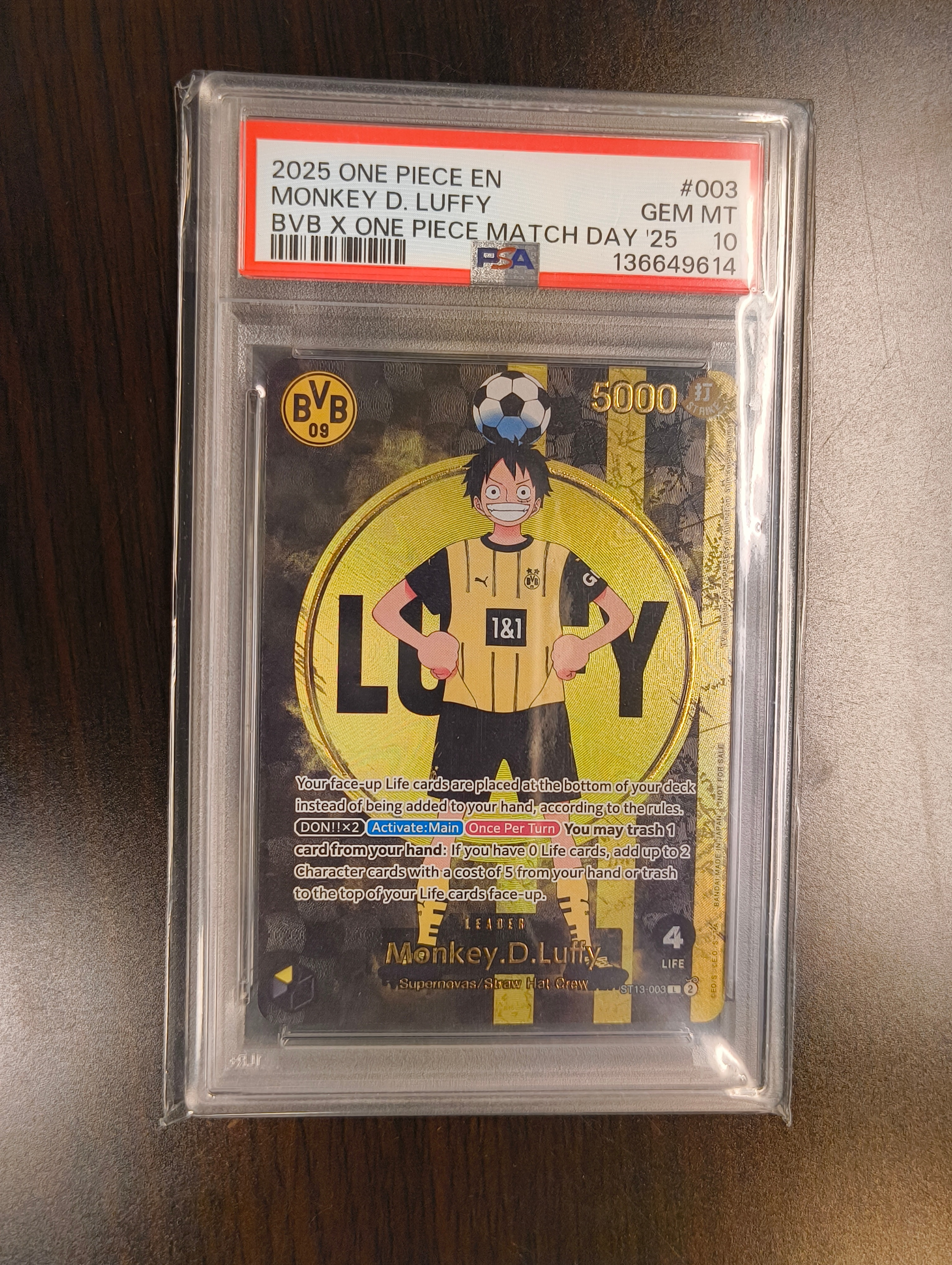 モンキー・D・ルフィ L [ST13-003]【英語版】(プロモーションカード「ボルシアドルトムント × ONE PIECE マッチデー 2025」)