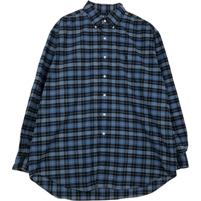 古着 ラルフローレン Ralph Lauren BLAKE 長袖 ボタンダウン ライトネルチェックシャツ メンズL相当/eaa637687
