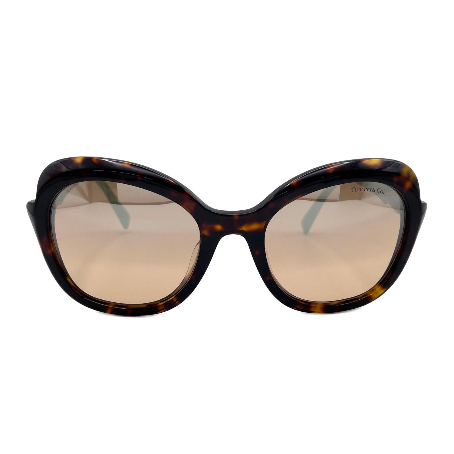 TIFFANY&Co. ティファニー サングラス
 バタフライシェイプ TF-4154 プラスチック ブラウン ユニセックス
 【中古】