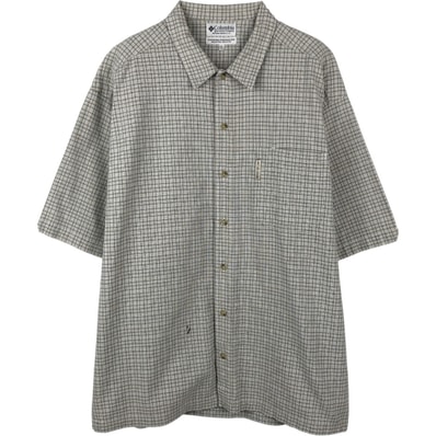 古着 00年代 コロンビア Columbia 半袖 コットン チェックシャツ メンズXL相当/eaa665269